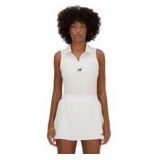 New Balance - Collared Tournament Tank - Wit - Stretch Knit - Sneldrogend