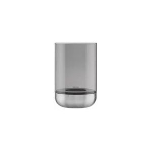 Windlicht Blomus Calma Stainless Steel Matt Glass Smoke Large