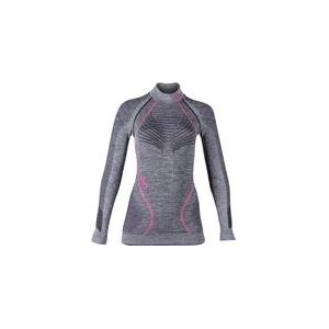 Ondershirt Uyn Women Ambityon L/S Melange Turtle Neck Black Melange Purple Raspberry-S / M