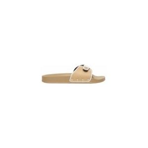 Scholl - Pescura - Slipper - Beige - Verstelbare Gespsluiting