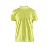 Craft - Eaze SS Tee - Sportshirt - Geel - 100% Polyester