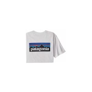 T-Shirt Patagonia Men P-6 Logo Responsibili-Tee White-XXL