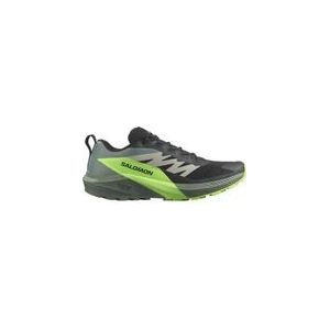 Trailrunning schoen Salomon Men Sense Ride 5 Black Laurel Wreath Green Gecko-Schoenmaat 41,5