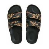Freedom Moses - Serpant Black - Slipper - Multi - Waterdicht Polyester, Antislipzool