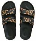 Freedom Moses - Serpant Black - Slipper - Multi - Waterdicht Polyester, Antislipzool