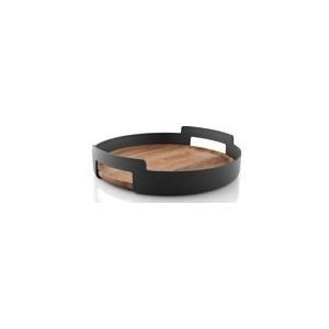 Eva Solo - Nordic Kitchen - Dienblad - 35 cm - Rond - Met 2 Handgrepen - Zwart / Hout