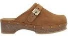 Klomp Scholl Women Pescura Clog 50 Cork Suede Sa Cognac-Schoenmaat 39