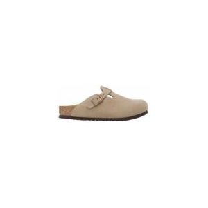 Klomp Birkenstock Kids Boston BS Suede Leather Taupe Narrow-Schoenmaat 32