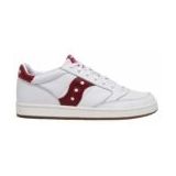 Saucony - Jazz Court - Sneaker - Wit/Rood - Rubber Zool - Stoffen Voering