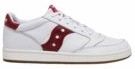 Saucony - Jazz Court - Sneaker - Wit/Rood - Rubber Zool - Stoffen Voering