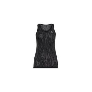 Ondershirt Odlo Women Crew Neck Singlet Blackcomb Light Black Space Dye-XL