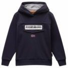 NAPAPIJRI Sweatshirt 'Burgee'  navy / mandarijn / zwart / wit