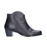 JJ Footwear - Didcot Crocodile - Enkellaars - Zwart - Leer