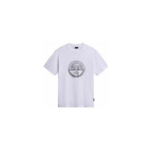 T-Shirt Napapijri Men S-Bollo 1 Bright White-XXXL