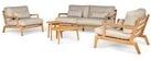 Loungeset Suns Termoli Sofa Set Teak / Taupe (5-delig)