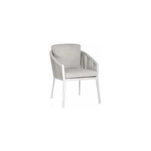 Tuinstoel Suns Avero Matt White / Soft Grey (set van 2)