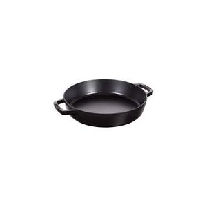 Staub Paellapan Zwart 26 cm - Duurzaam en veelzijdig koken met deze gietijzeren pan