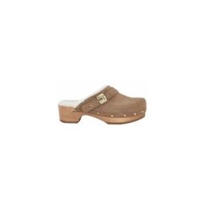 Klomp Scholl Women Pescura Robin Suede F Taupe-Schoenmaat 39