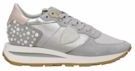 Philippe Model - Tropez Haute Low - Sneakers - Zilver / Roze