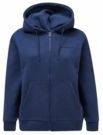 Peak Performance - Original Small Logo Zip - Hoodie - Blue Shadow
