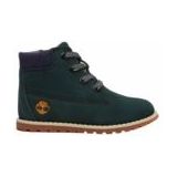 Timberland - Pokey Pine Mid Lace Up With Zip Boot - Donkergroen Suède - Veterboots