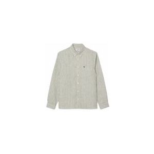 Lacoste - CH6985 - Overhemd - Khaki/White - Regular Fit