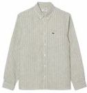 Lacoste - CH6985 - Overhemd - Khaki/White - Regular Fit
