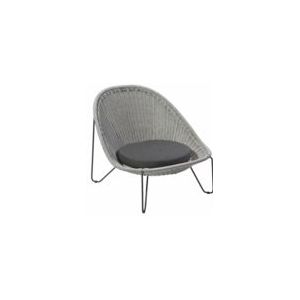 Loungestoel Borek Pasturo Lage Fauteuil Ijzergrijs + Kussen Sooty