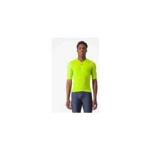 Fietsshirt Castelli Men Espresso Jersey Electric Lime/Deep Green-S