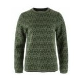 Fjällräven - Snow Round Neck Sweater - Damestrui - Deep Forest