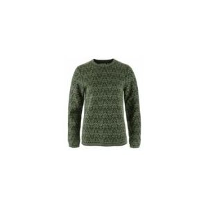 Fjällräven - Snow Round Neck Sweater - Damestrui - Deep Forest