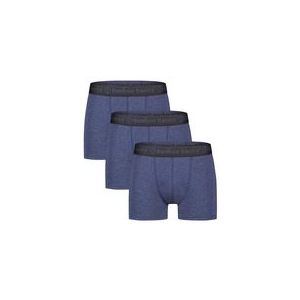 Boxershort Bamboo Basics Men Liam Blue Melange (3-Delig)-M