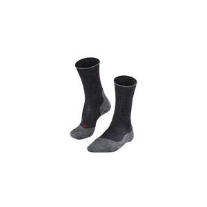 Wandelsokken Falke Women TK2 Wool Silk Anthracite Melange-Schoenmaat 46 - 48
