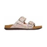 Zomerschoen - Naturel Multicolour - Gedessineerd - Met Twee Gespen