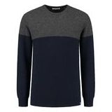 Trui Blue Loop Men Weekend Sweater Marine Light Grey-M