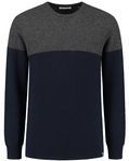Trui Blue Loop Men Weekend Sweater Marine Light Grey-M