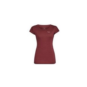 T-Shirt Salewa Women Puez Melange Dry W S/S Tee Syrah Melange-XL