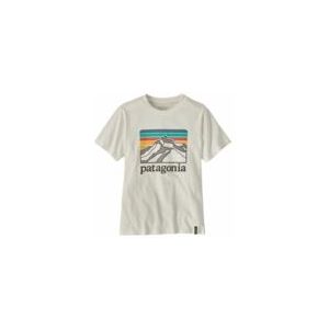 T-Shirt Patagonia Kids Graphic Line Logo Ridge Birch White-XXL