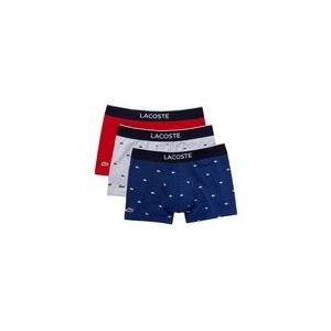 Boxershort Lacoste Men Casual Navy Blauw / Gevlamd Grijs / Rood 