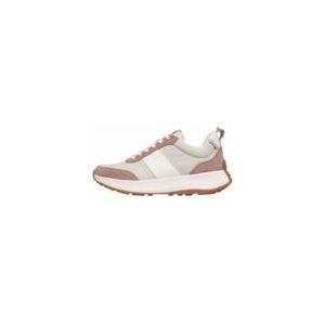 FitFlop Women F-Mode Flow Sneaker Nylon Suede Mix Dusky Pink Mix-Schoenmaat 40