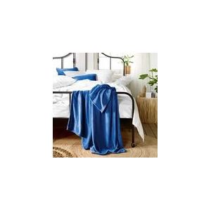 De Witte Lietaer Fleece deken Snuggly Lapis Blue - 150 x 200 cm - Blauw