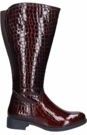 Dameslaars JJ Footwear Flensburg Bordo Kuitmaat XL-Schoenmaat 37