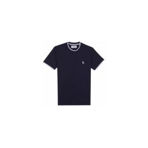 T-Shirt Original Penguin Men Sticker Pete Tipped Ringer Dark Sapphire-M