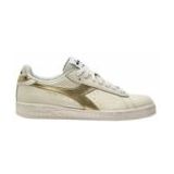 Diadora - Game L Low Waxed Metal - Damessneaker - Wit/Goud