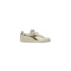 Diadora - Game L Low Waxed Metal - Damessneaker - Wit/Goud