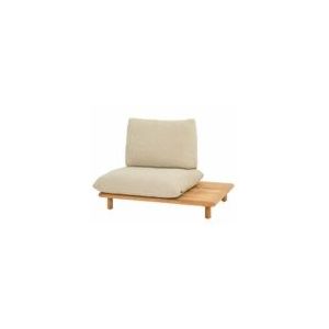 Loungestoel Applebee Sling Single Chair 108 Left Teak Natural Ecru