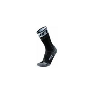 Hardloopsok UYN Women Runner's One Mid Socks Black/White-Schoenmaat 37 - 38