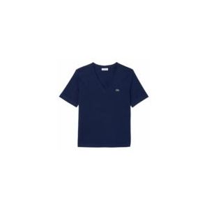 T-Shirt Lacoste Women TF7300 Navy Blue-Maat 42