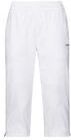 Trainingsbroek HEAD Women Club 3/4 White-XXXL