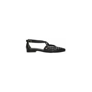 Fred de la Bretoniere Women Ellis Cross Woven Leather Black-Schoenmaat 41